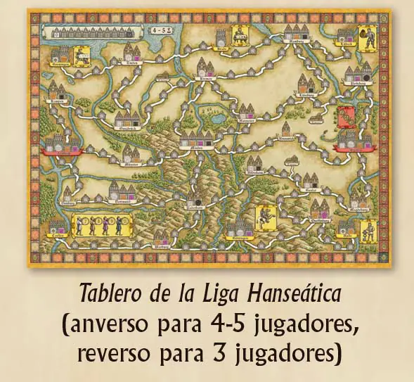 Tablero de la Liga Hanseática Oriental