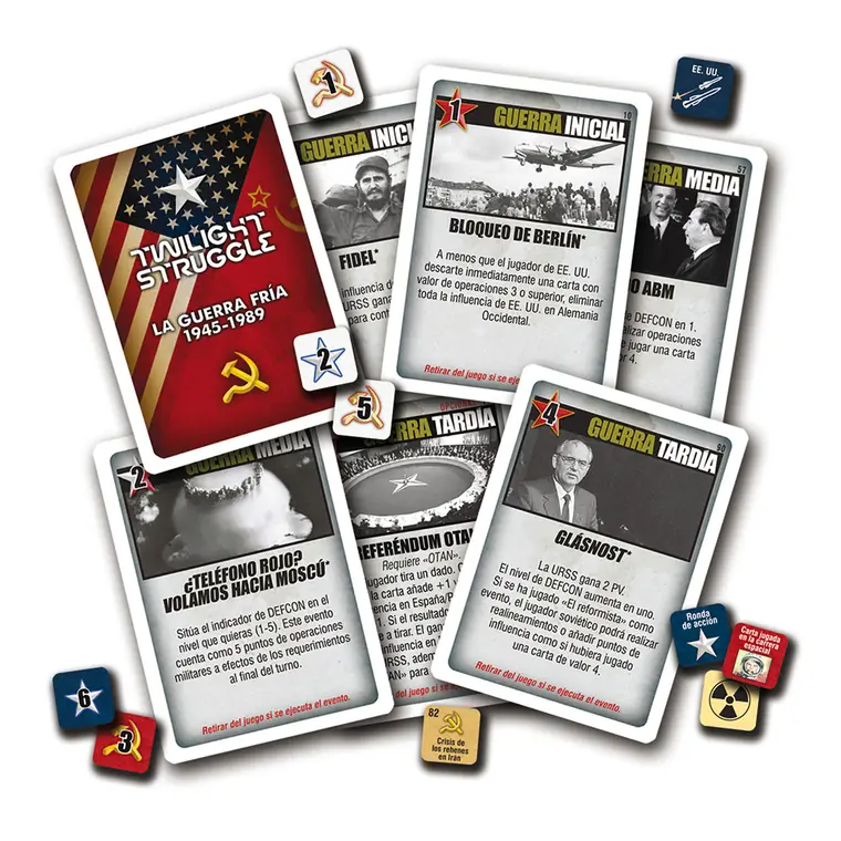 Cartas de evento y fichas de la edición española